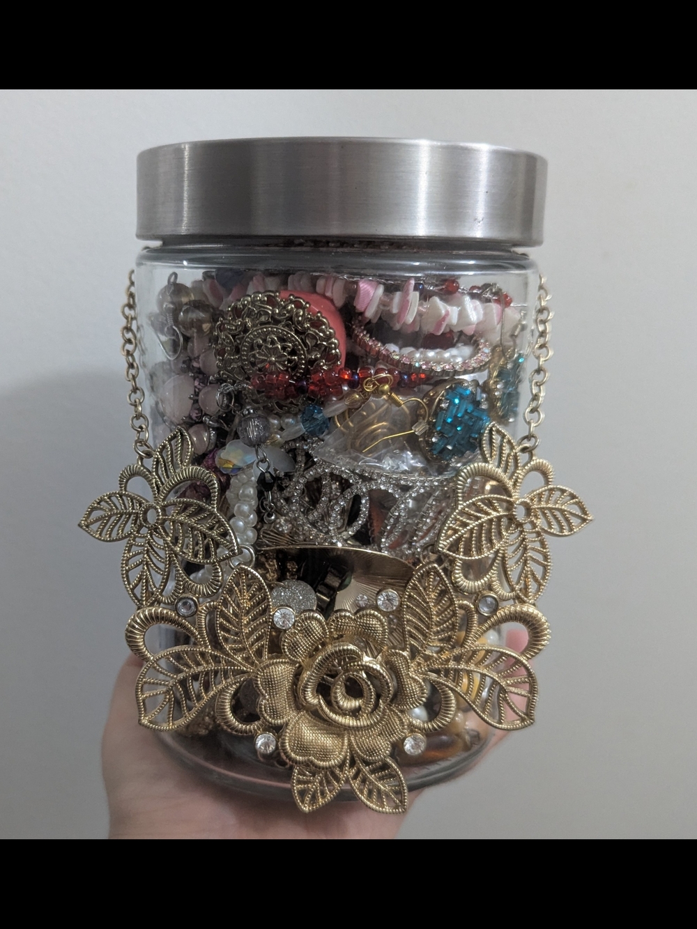 Gold Floral Statement Necklace - Assorted Accessories